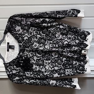 White House Black Market cardi 3/4 sleeves size med